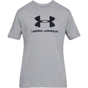 Pánske tričko Under Armour Sportstyle Logo SS Gry Light Heather Veľkosť: S vyobraziť