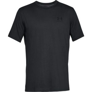 Pánske tričko Under Armour Sportstyle Left Chest Black Veľkosť: M vyobraziť