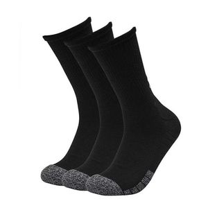 Ponožky Under Armour Heatgear Crew Black Steel Sock 3-Pack Veľkosť: M vyobraziť