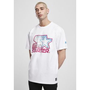 Pánske tričko Starter Multicolored Logo Tee Farba: wht/pink, Veľkosť: L vyobraziť