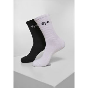 Ponožky MR.TEE HI - Bye Socks short 2-Pack Farba: black/white, Veľkosť: 43-46 vyobraziť