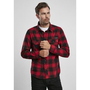 Pánska košeľa BRANDIT Checked Shirt Farba: red/black, Veľkosť: 3XL vyobraziť