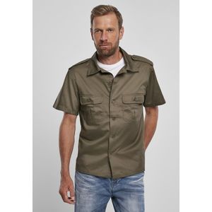 Pánska košeľa BRANDIT Short Sleeves US Shirt Farba: olive, Veľkosť: 3XL vyobraziť