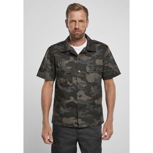 Pánska košeľa BRANDIT US Shirt Ripstop shortsleeve Farba: dark camo, Veľkosť: 3XL vyobraziť