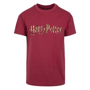 Pánske tričko MERCHCODE Harry Potter Logo Tee Farba: burgundy, Veľkosť: L vyobraziť
