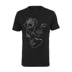 Dámske tričko MR.TEE Ladies One Line Rose Farba: black, Veľkosť: XS vyobraziť