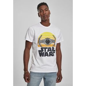 Pánske tričko MERCHCODE Star Wars Sunset Farba: white, Veľkosť: L vyobraziť