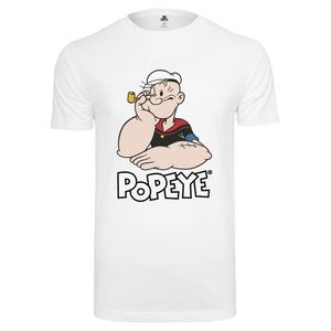 Pánske tričko MERCHCODE Popeye Logo And Pose Tee Farba: white, Veľkosť: L vyobraziť