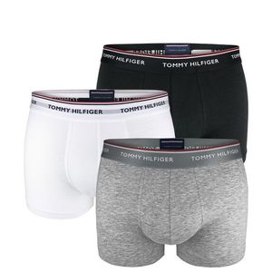 TOMMY HILFIGER - 3PACK premium essentials čierne, sivé a biele boxerky -XL (101-111 cm) vyobraziť