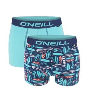 O'NEILL - 2PACK navy aqua boxerky z organickej bavlny-L (89 - 95 cm) vyobraziť