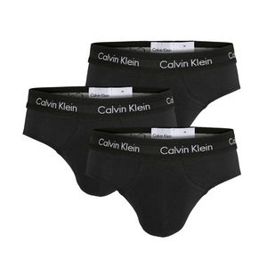 CALVIN KLEIN - 3PACK Cotton stretch čierne slipy s čiernym pásom-S (76-81 cm) vyobraziť