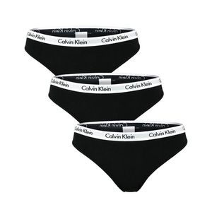 Calvin Klein - 3PACK Cotton stretch dámske nohavičky čierne z organickej bavlny-M vyobraziť