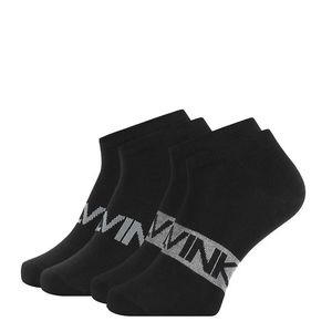 CALVIN KLEIN - 2PACK členkové ponožky intense power black s logom CK-39-42 vyobraziť
