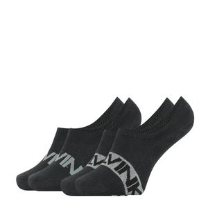 CALVIN KLEIN - 2PACK čierne neviditeľné ponožky intense power s logom CK-43-46 vyobraziť