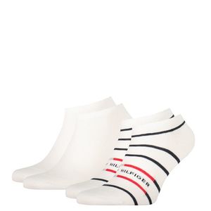 TOMMY HILFIGER - 2PACK Breton stripe biele členkové ponožky-39-42 vyobraziť