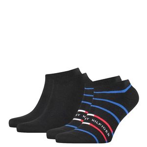 TOMMY HILFIGER - 2PACK Breton stripe čierne členkové ponožky-39-42 vyobraziť