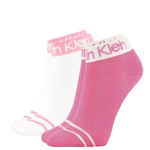 CALVIN KLEIN - 2PACK pink combo coolmax členkové ponožky-UNI vyobraziť