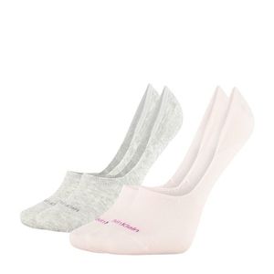 CALVIN KLEIN - 2PACK light pink combo neviditeľné ponožky-39-42 vyobraziť