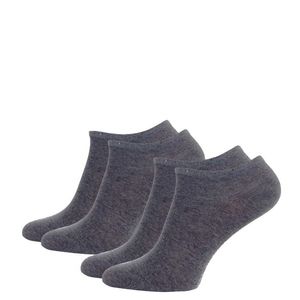 TOMMY HILFIGER - 2PACK sivé členkové ponožky -39-42 vyobraziť