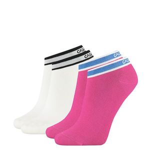 CALVIN KLEIN - 2PACK CK logo coolmax cotton pink combo členkové ponožky -UNI vyobraziť