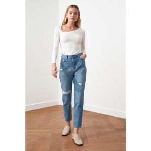 Dámske rifle Trendyol Mom jeans vyobraziť