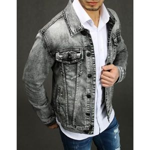 Gray men's denim jacket TX3232 vyobraziť