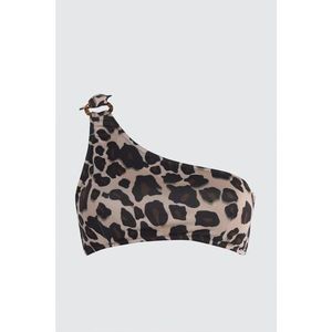 Trendyol Leopard Print One Shoulder Bikini Top vyobraziť
