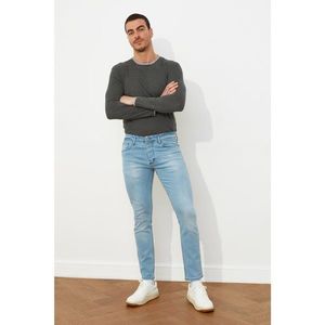 Trendyol Light Blue Male Skinny Fit Jeans vyobraziť