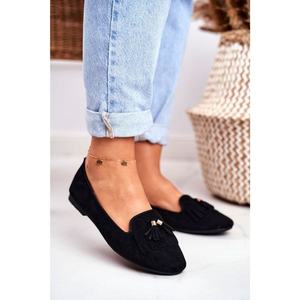 Women’s Loafers Black Lords Fringe Blue Therese vyobraziť
