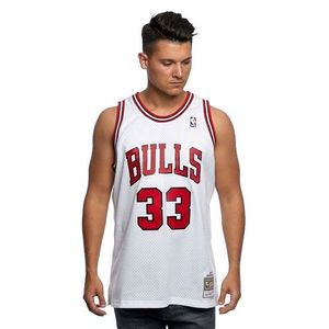 Mitchell & Ness Chicago Bulls 33 Scottie Pippen white / red Swingman Jersey - 2XL vyobraziť