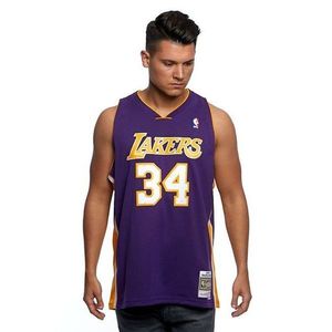 Mitchell & Ness Los Angeles Lakers 34 Shaquille O'Neal purple Swingman Jersey - M vyobraziť