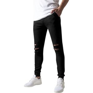 Urban Classics Cutted Terry Pants black - XL vyobraziť