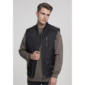 Urban Classics Bomber Vest black - S vyobraziť