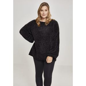 Urban Classics Ladies Oversize Chenille Sweater black - 5XL vyobraziť