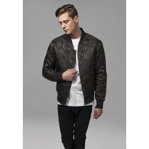 Urban Classics Tonal Camo Bomber Jacket dark olive - L vyobraziť