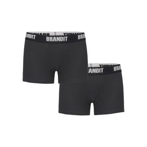 Brandit Boxershorts Logo 2er Pack black/black - M vyobraziť