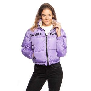 Karl Kani Retro Reversible Short Puffer Jacket lilac/sand - S vyobraziť