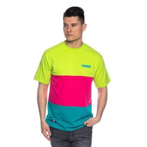 Mass Denim Zone T-shirt mint/magenta/yellow - S vyobraziť