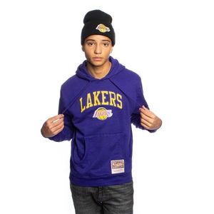 Mitchell & Ness sweatshirt Los Angeles Lakers purple Arch Hoody - L vyobraziť