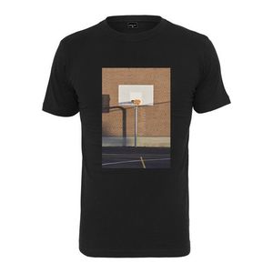 Mr. Tee Pizza Basketball Court Tee black - L vyobraziť