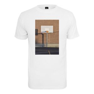 Mr. Tee Pizza Basketball Court Tee white - S vyobraziť