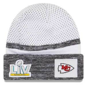 Zimná čapica New Era Kansas City Chiefs White Super Bowl LV Bound Sideline Cuffed Knit Hat - UNI vyobraziť