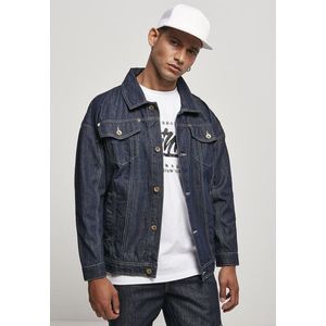 Southpole Script Denim Jacket raw indigo - S vyobraziť