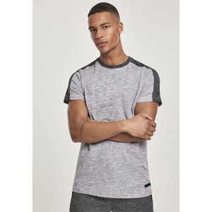 Southpole Shoulder Panel Tech Tee marled grey - L vyobraziť