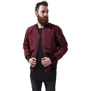 Urban Classics 2-Tone Bomber Jacket burgundy/black - XS vyobraziť
