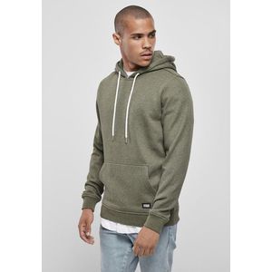 Urban Classics Basic Melange Hoody darkgreen melange - S vyobraziť