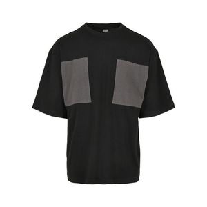 Urban Classics Big Double Pocket Tee black/asphalt - XL vyobraziť