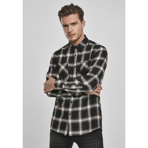 Urban Classics Checked Flanell Shirt 6 black/white - XL vyobraziť