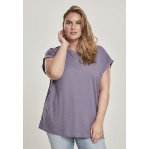 Urban Classics Ladies Extended Shoulder Tee dustypurple - XS vyobraziť