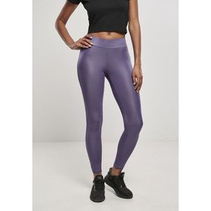 Urban Classics Ladies Imitation Leather Leggings darkduskviolet - XXL vyobraziť